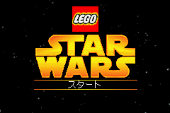 LEGO Star Wars: The Video Game title screen for GameBoy Advance